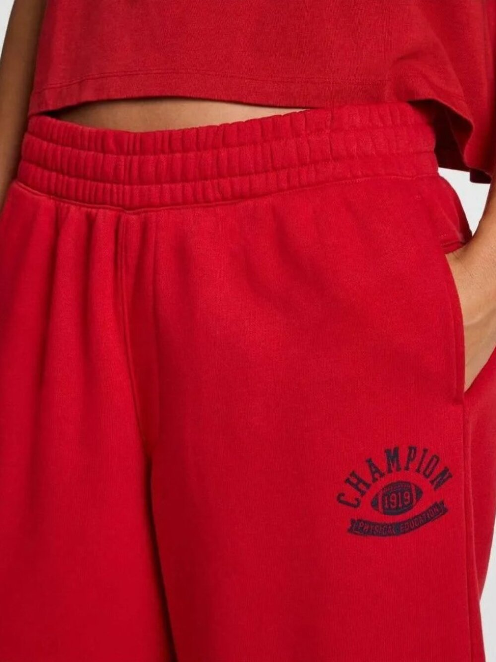 Champion Red Sweatpants Joggers Women's Size Medium